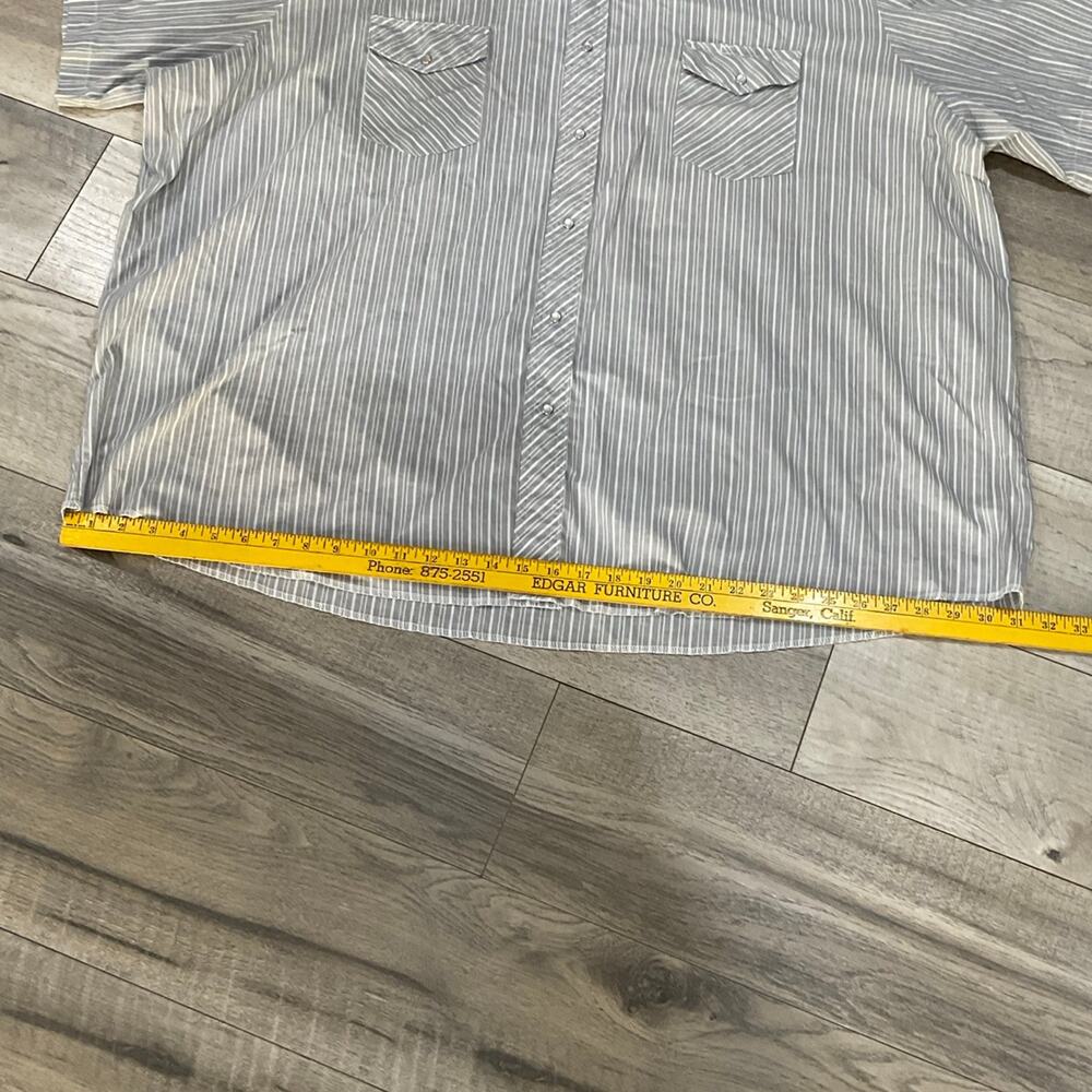 Wrangler western shirt snap button size 4x short sleeve - Picture 9 of 9